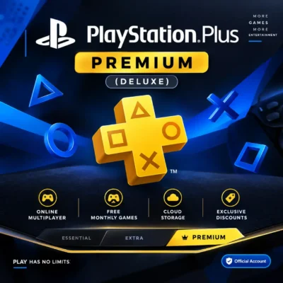 اکانت قانونی پلی استیشن پلاس پرمیوم PlayStation Plus Premium(دیلاکس)